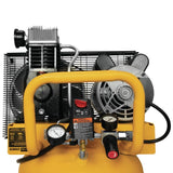 Dewalt DXCM251.COM 2 HP 25 Gallon 200 Max PSI 7.7 SCFM @ 40 PSI 6.2 SCFM @ 90 PSI Oil-Lubed Belt Drive Electric Portable Vertical Air Compressor