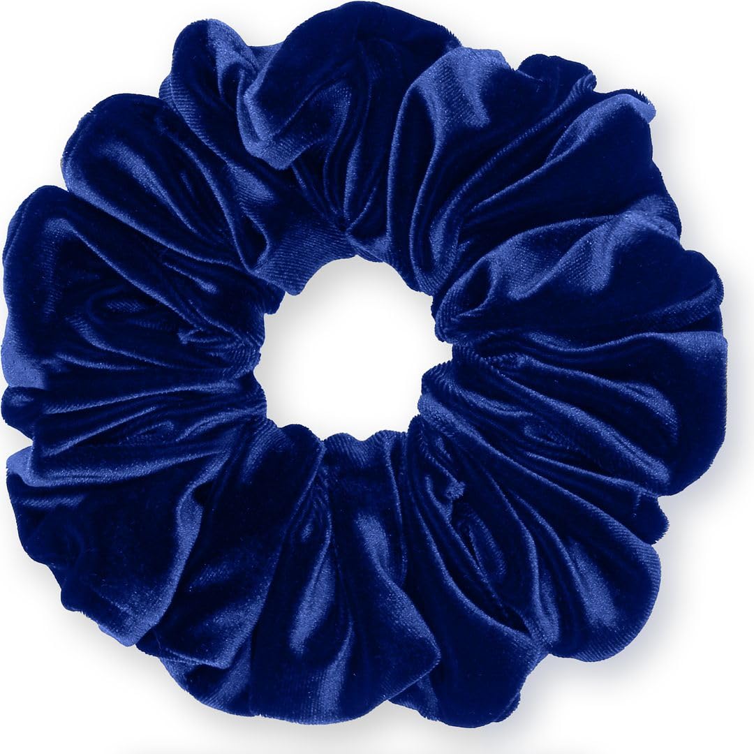 Velvet Scrunchies King Size Leopard XXL Plush Ponytail Holders Oversized Big Made in the USA