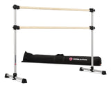 VITA Barre Portable Freestanding Double Ballet Barre, Prodigy, with Carry Bag | Adjustable Height, USA Made, Home or Gym Exercise Equipment for Kids & Adults | Dance, Fitness, Pilates