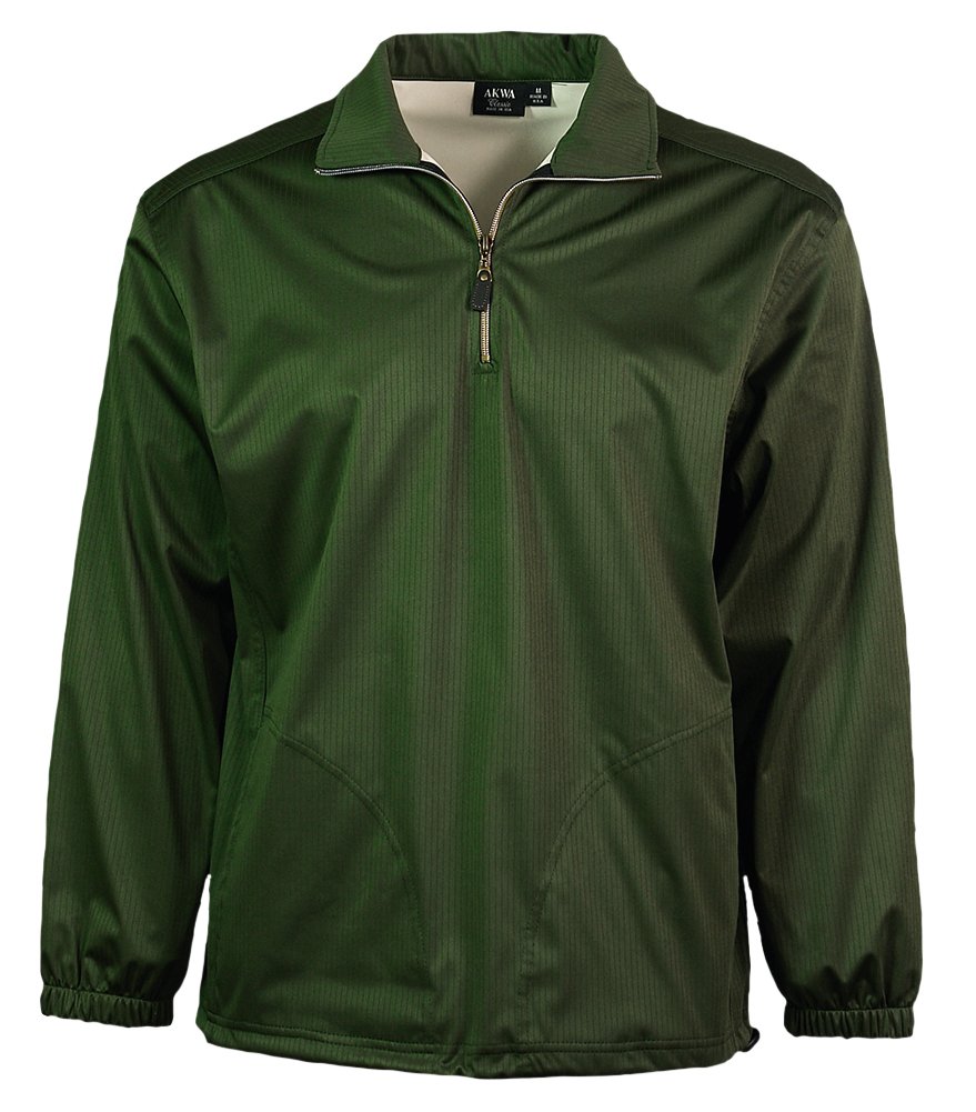 Akwa Men's 1/4 Zip Windshirt with Pockets Made in USA