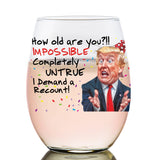 Funny Trump Birthday Glass - Trump Birthday Gifts for Men, Donald Trump Gifts for Men, Funny Birthday Gift for Women, Trump Gifts, Birthday Gift for Husband, Trump Stuff, Maga Merch (SHOT GLASS)