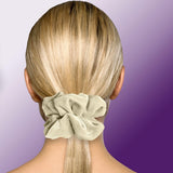 Velvet Scrunchies Jumbo Size Plush Big Ponytail Holders Thick Braided Locked Hair Big Made in the USA Green Pine