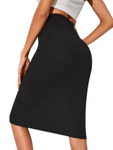 Sweet Hearts Pencil Skirt for Women - XS-XL - Below Knee Office Midi Bodycon Stretch Basic Skirt Made in USA