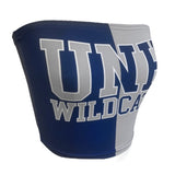 Lojobands Women's Tailgate Outfit College Two Tone Color Block Tube Top Made in USA One Size Fits Most