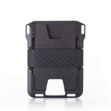 Dango Slim Minimalist Wallet for Men - RFID Blocking - All-Metal, Jet Black