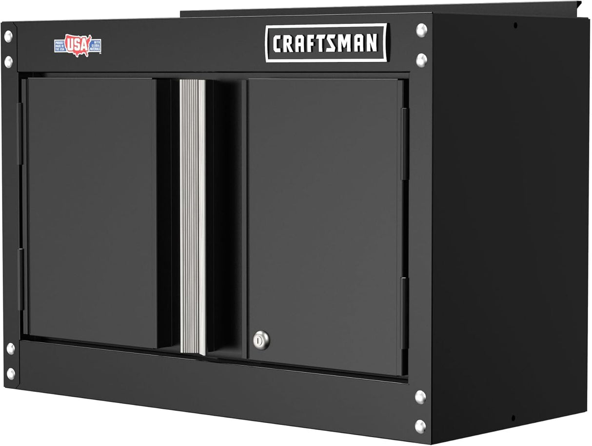 CRAFTSMAN Metal Garage Storage Cabinet, Wall Cabinet, 18 Inch (CMST21802BK)