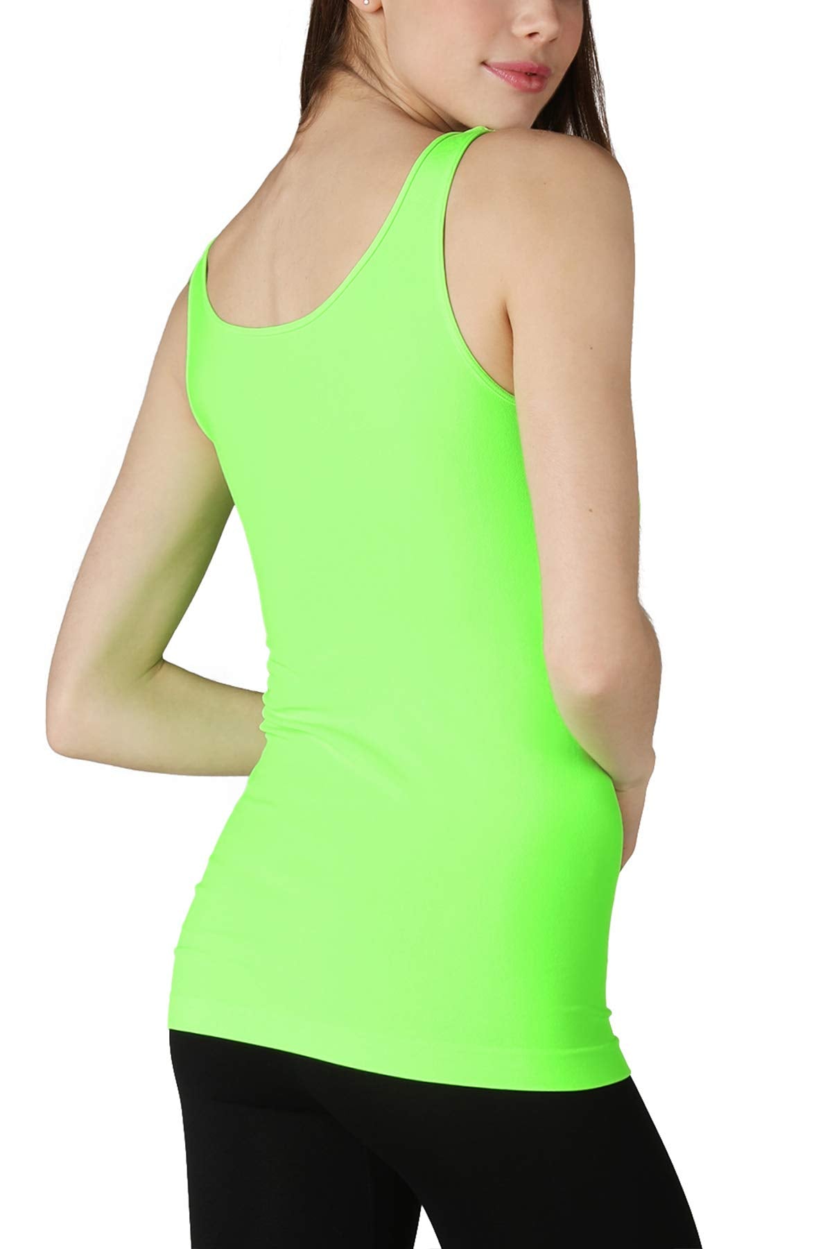 NIKIBIKI Women Seamless Basic Jersey Tank Top, Made in U.S.A, One Size
