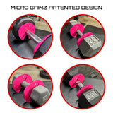 Micro Gainz Dumbbell Fractional 1.25lb Weight Plate, Ideal for Micro Loading, (Choose Color) 2 Piece Fractional Weight Plates, Designed for Dumbbell Training, Made In USA