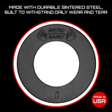 Micro Gainz Calibrated Fractional Weight Plate Set of 2 Plates, Choose Set (.25LB-1.25LB), Designed for Olympic Barbells for Strength Training & Micro Loading Bar Weights, Made in USA