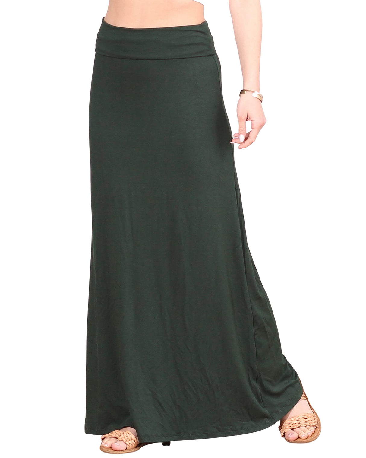 Popana Womens Long Maxi Skirt - Made in USA Long Skirts for Women Trendy - Casual Convertible Sundress Plus Size Maxi Skirt