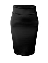 J. LOVNY Women's Stretch Bodycon Midi Pencil Skirt Made in USA S-3XL