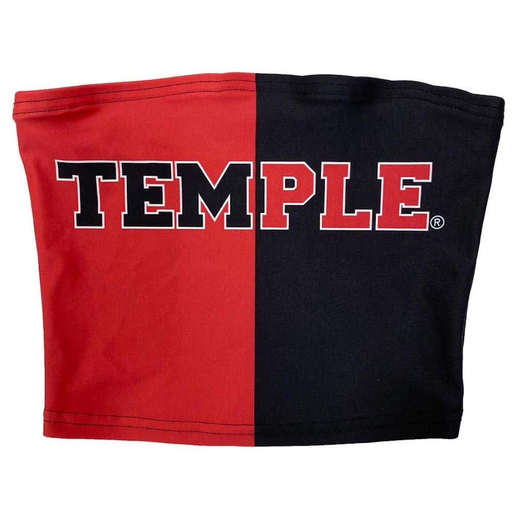 Lojobands Women's Tailgate Outfit College Two Tone Color Block Tube Top Made in USA One Size Fits Most