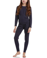 Sweet Hearts Thermal Underwear Set – 2 Piece Fleece Lined Top and Long Johns - Performance Base Layer Set: Made in USA