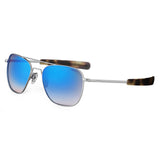 Mens or Womens Aviator Sunglasses, Matte Chrome, Classic, Polarized and Non-Polarized with UV Protection by Randolph USA