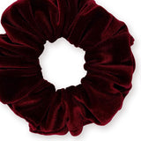 Velvet Scrunchies Premium Plush Soft Ponytail Holder Made in the USA Black