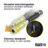 Klein Tools 80027 Screwdriver Set, 11-in-1 Multi-bit Screwdriver, 6-in-1 Stubby Screwdriver, Phillips, Slotted, Square, Torx Bits, 2-Piece