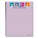 Stonehouse Collection Funny Notepads - Assorted Pack of 4 Note Pads - Funny Office Gifts for Coworkers, Women & Men - Made in USA Note Pad, 4.25 x 5.5 Inch Each - Cute Notepad & Fun Office Supplies