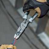 Klein Tools J215-8CR Multitool Pliers, Hybrid Multi Purpose Tool / Crimper, Wire Stripper, Bolt Shearing, Wire Grabbing, Twisting, Looping