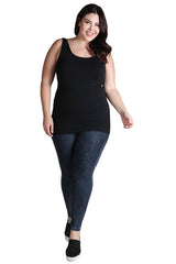 NIKIBIKI Women Seamless Premium Classic Tank Top, Made in U.S.A, Plus Size