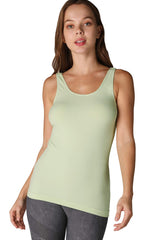 NIKIBIKI Women Seamless Basic Jersey Tank Top, Made in U.S.A, One Size