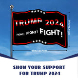 Trump 2024 Flag 3x5 FT Outdoor Made in USA Double Sided 3 Ply, Large Donald Trump Flags 2024 Take America Back Flag, Heavy Duty Trump Garden Banner UV Protection Fade Resistant