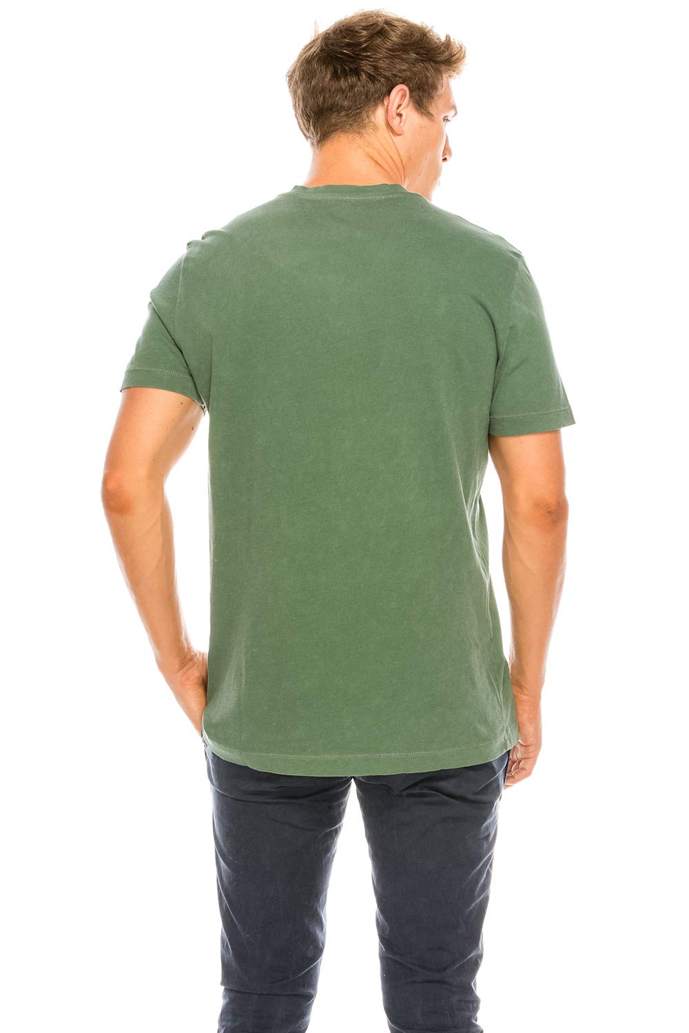 YURO-K Men's Short Sleeve V-Neck T-Shirt Premium Cotton Classic Short Sleeve V-Neck T-Shirt