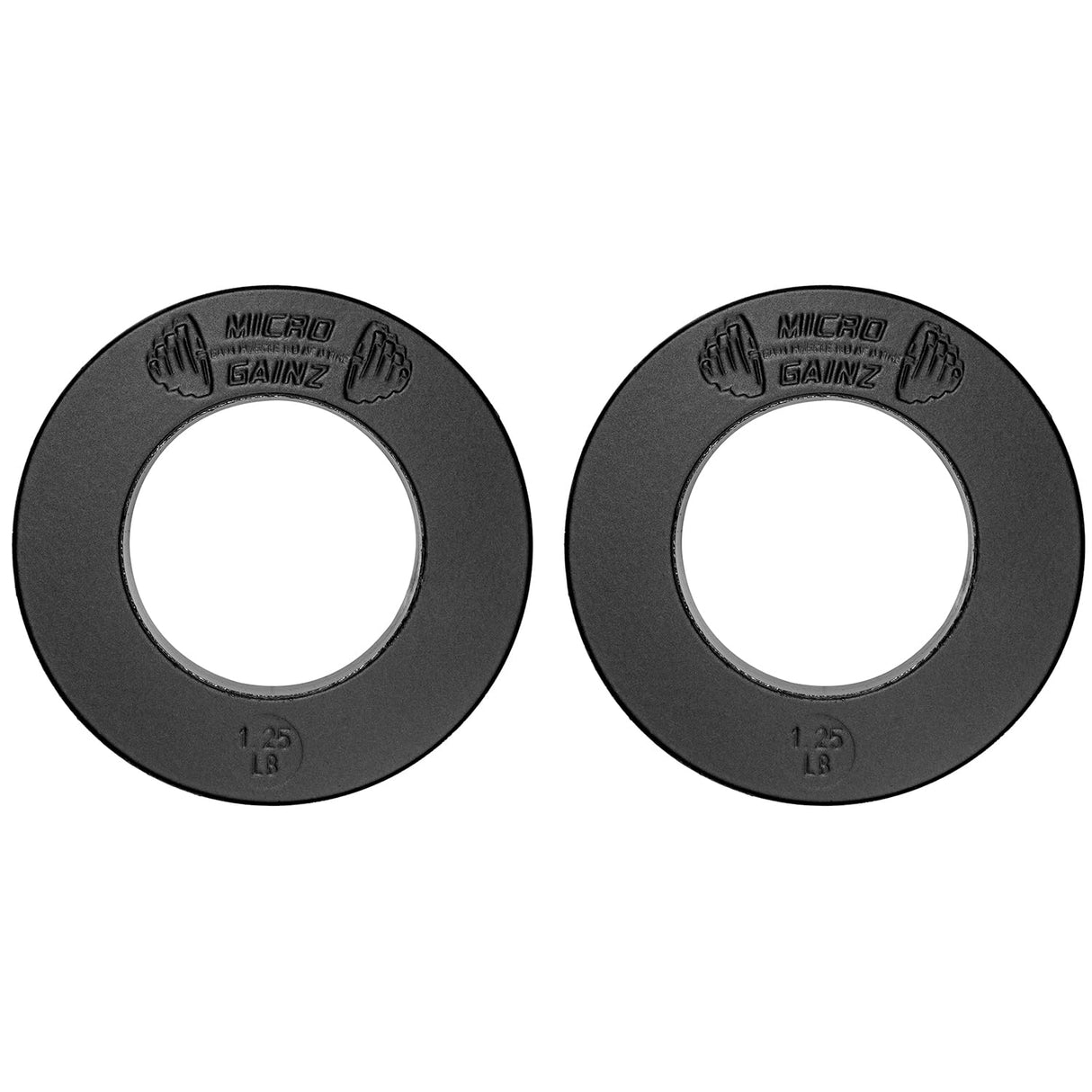 Micro Gainz Calibrated Fractional Weight Plate Set of 2 Plates, Choose Set (.25LB-1.25LB), Designed for Olympic Barbells for Strength Training & Micro Loading Bar Weights, Made in USA