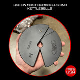 Micro Gainz Dumbbell Fractional 2.5 lb Weight Plate, Ideal for Micro Loading, (Choose Color) 2 Piece Fractional Weight Plates, Designed for Dumbbell Training, Made In USA