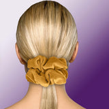 Velvet Scrunchies King Size Leopard XXL Plush Ponytail Holders Oversized Big Made in the USA