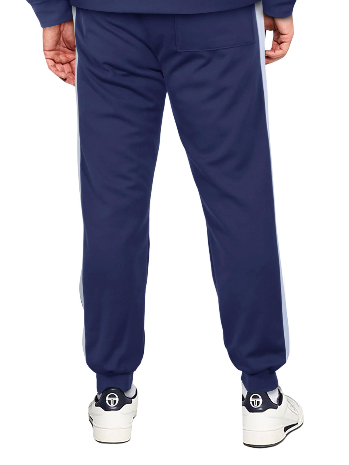 Hat and Beyond Mens Premium USA Made Striped Track Suit Athletic Casual Running Workout Sweat Suit Combo Track Jacket & Pant