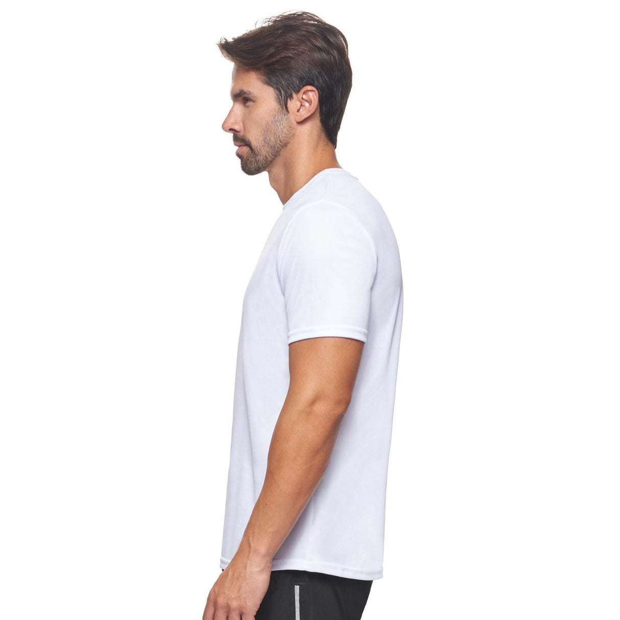 Expert Brand USA-Made Men's Oxymesh Crewneck Short Sleeve Active T-Shirt for Sports Hiking Running Gym