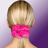 Velvet Scrunchies King Size Leopard XXL Plush Ponytail Holders Oversized Big Made in the USA