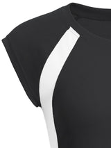 Expert Brand USA-Made Women's Oxymesh Dry Fit Quarter Sleeve Athletic T-Shirt