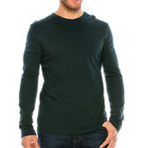 YURO-K Men's Premium Cotton Classic Long Sleeve Crew Neck T-Shirt S - XX Large