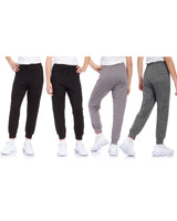 Sweet Hearts Girls' Sweatpants - 4 Pack Super Soft Athletic Performance Jogger Pants: Made in USA (7-16)