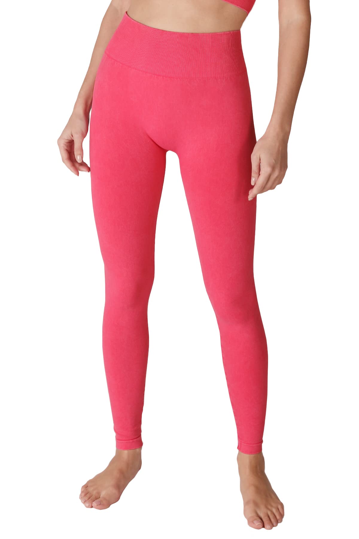 NIKIBIKI Women Seamless Vintage High Waisted Leggings, Made in U.S.A, One Size