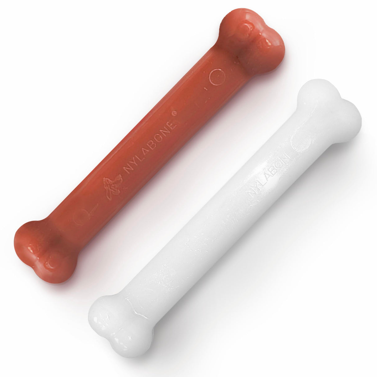 Nylabone Power Chew Classic Bone Chew Toy for Dogs, Durable Dog Toys for Aggressive Chewers, Bacon & Chicken Flavor, Medium/Wolf (2 Count)