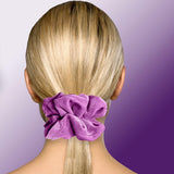Velvet Scrunchies Jumbo Size Plush Big Ponytail Holders Thick Braided Locked Hair Big Made in the USA Green Pine