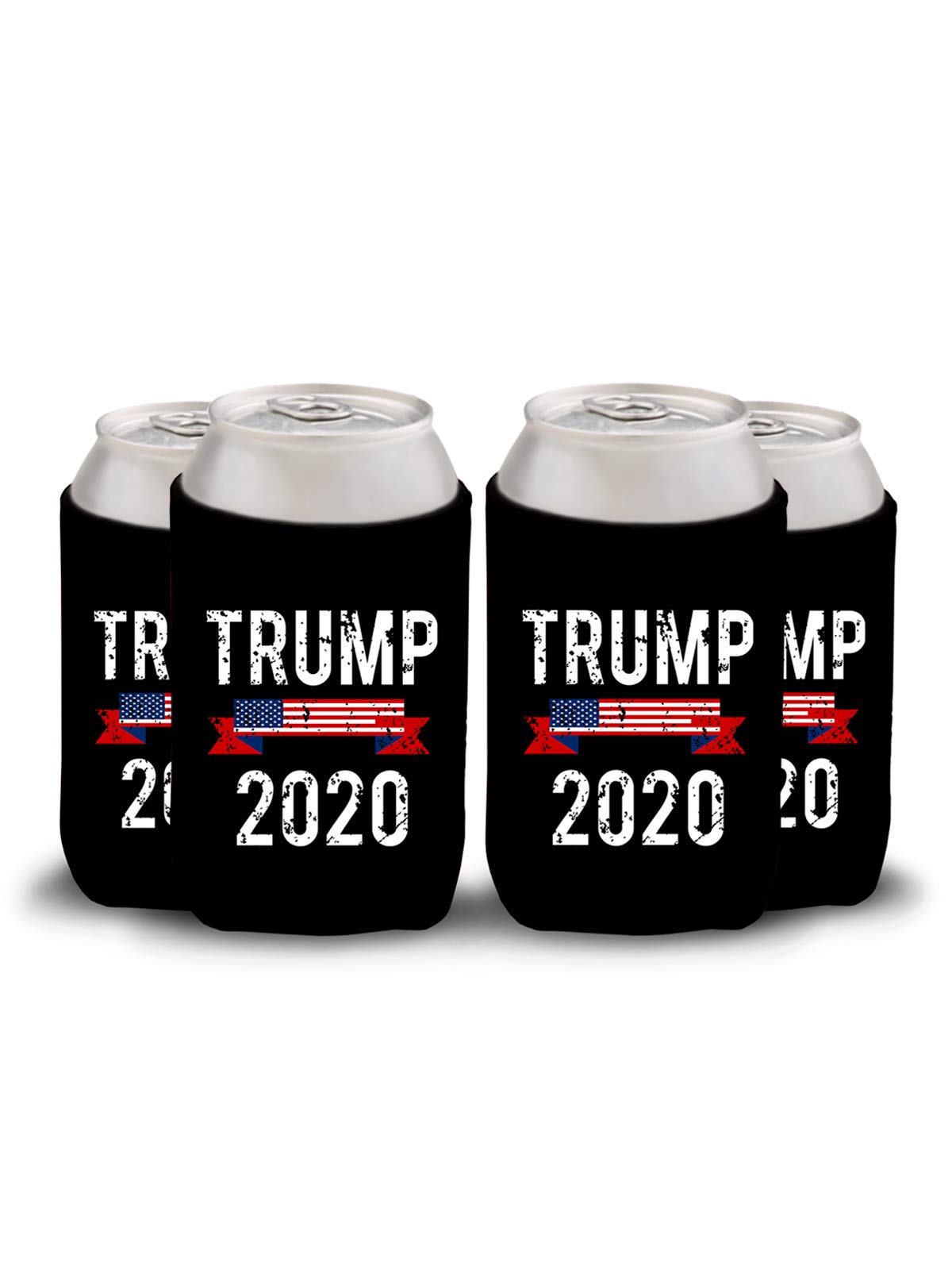 Trump 2020 Can Coolie Trump Coolie USA 2020 Celebration Party Trump Coolers Beer Can Holder Cozy Trump Support Gifts Set of 6