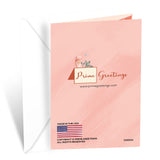 Prime Greetings Friend Birthday Card, Made in America, Eco-Friendly, Thick Card Stock with Premium Envelope 5in x 7.75in, Packaged in Protective Mailer