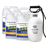 Disinfectant, Cleaner, and Deodorizer Bundle for Sports Equipment, Gyms, and Fitness Centers - EPA-Registered, Hospital Grade, Made in USA - 1 Gallon Bottle + (4) 1 Gallon Bottle Bundle