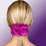 Velvet Scrunchies King Size Leopard XXL Plush Ponytail Holders Oversized Big Made in the USA