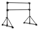 VITA Barre Portable Freestanding Double Ballet Barre, Fit, Dark Mystic Gray, Aluminum | Adjustable Height, Made in USA, Home or Gym Exercise Equipment | Dance, Fitness, Pilates