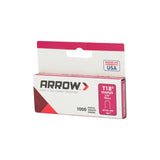 Arrow 186 T18 3/8-Inch Leg Length, 3/16-Inch Crown Size, Staples 1,000 Count, Made in the USA