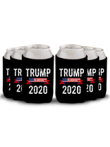 Trump 2020 Can Coolie Trump Coolie USA 2020 Celebration Party Trump Coolers Beer Can Holder Cozy Trump Support Gifts Set of 6