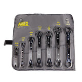 Klein Tools 68221 SAE Ratcheting Box Wrench Set, 5 Piece, 10 Sizes, Made in USA