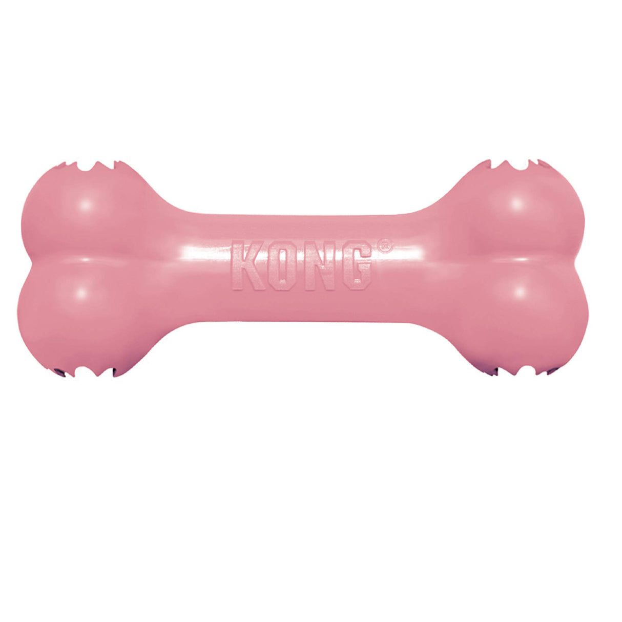 KONG Puppy Goodie Bone - Stuffable Dog Toy for Small Puppy - Natural Rubber Chew Toy for Puppies - Small Dog Toy for Teething Puppies - for Small Puppies - Pink