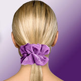 Velvet Scrunchies Jumbo Size Plush Big Ponytail Holders Thick Braided Locked Hair Big Made in the USA Green Pine