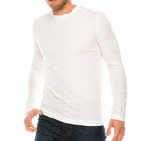 YURO-K Men's Premium Cotton Classic Long Sleeve Crew Neck T-Shirt S - XX Large