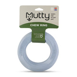 Mutty Dog Chew Ring - Made in USA Dog Toys for Chewers - One Meal Donated to Shelters per Toy - Durable Rubber Dog Toy - Non-Toxic 100% Food Grade Materials